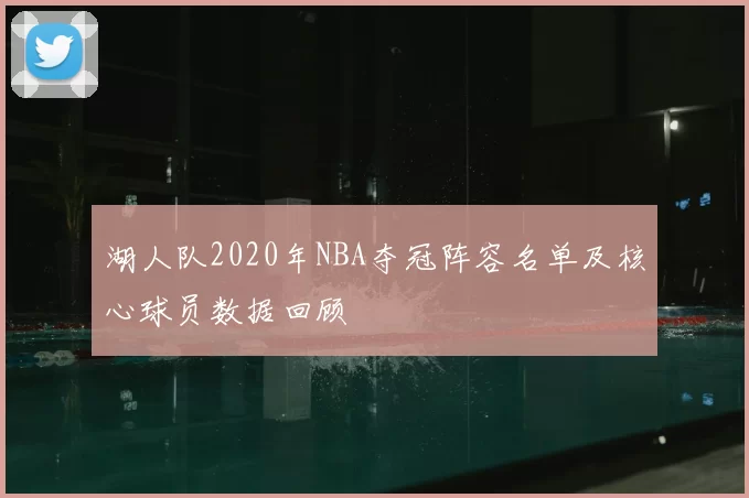 湖人队2020年NBA夺冠阵容名单及核心球员数据回顾